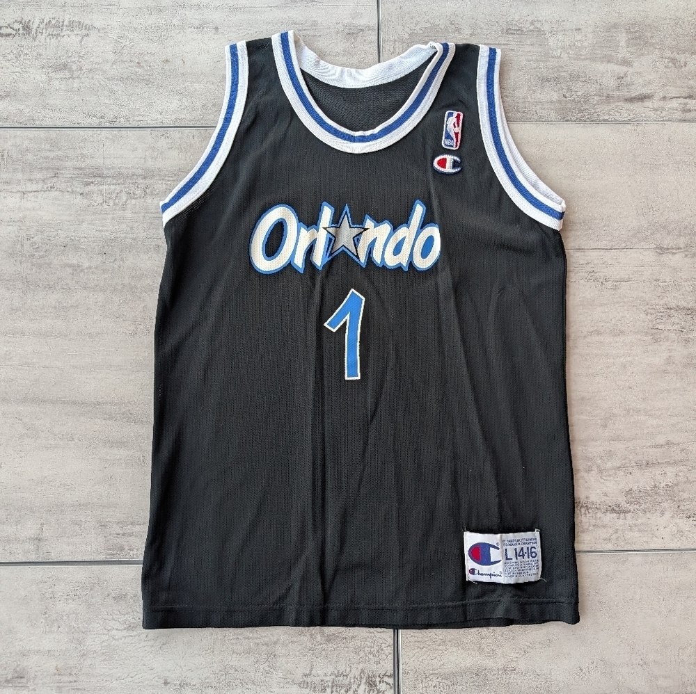 Vintage Champion NBA Orlando Penny Hardaway 1 Jersey Youth 14/16